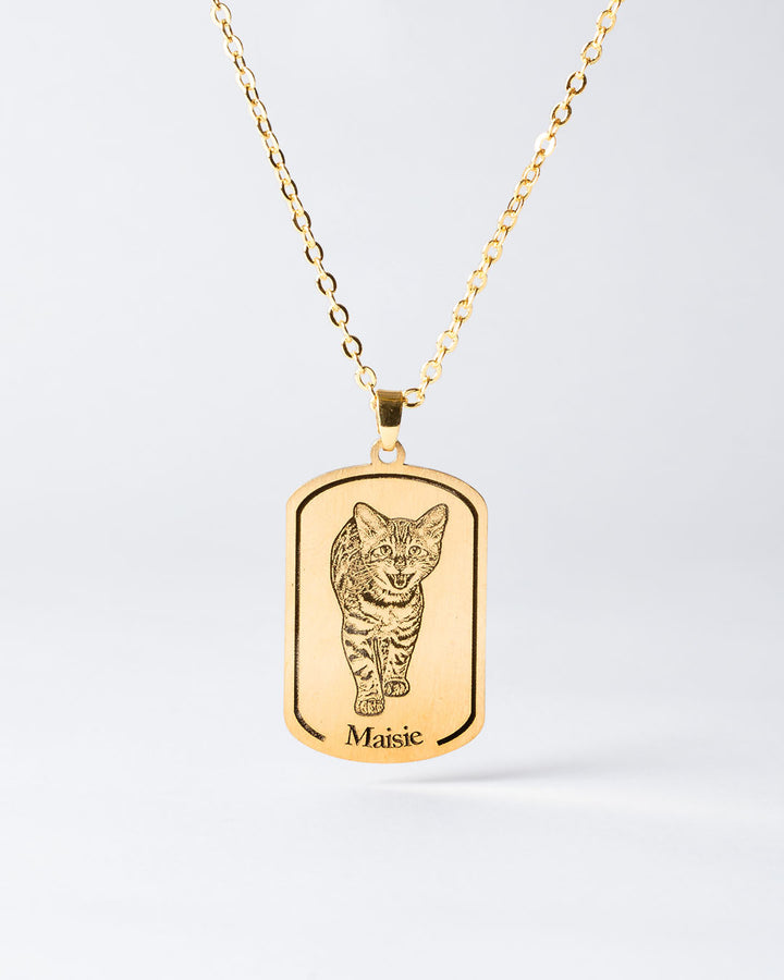 Collar Placa - Cat